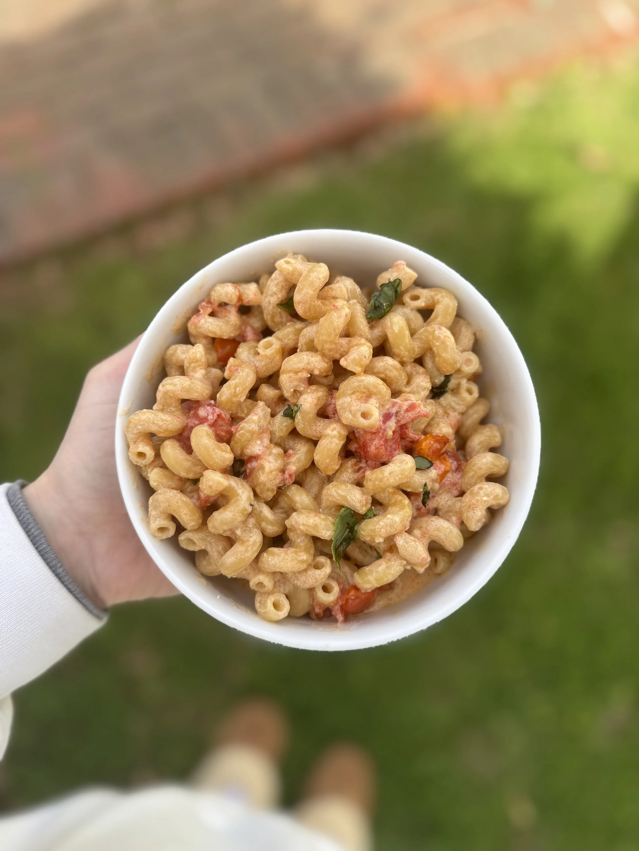 Baked Goat Cheese and Tomato Pasta