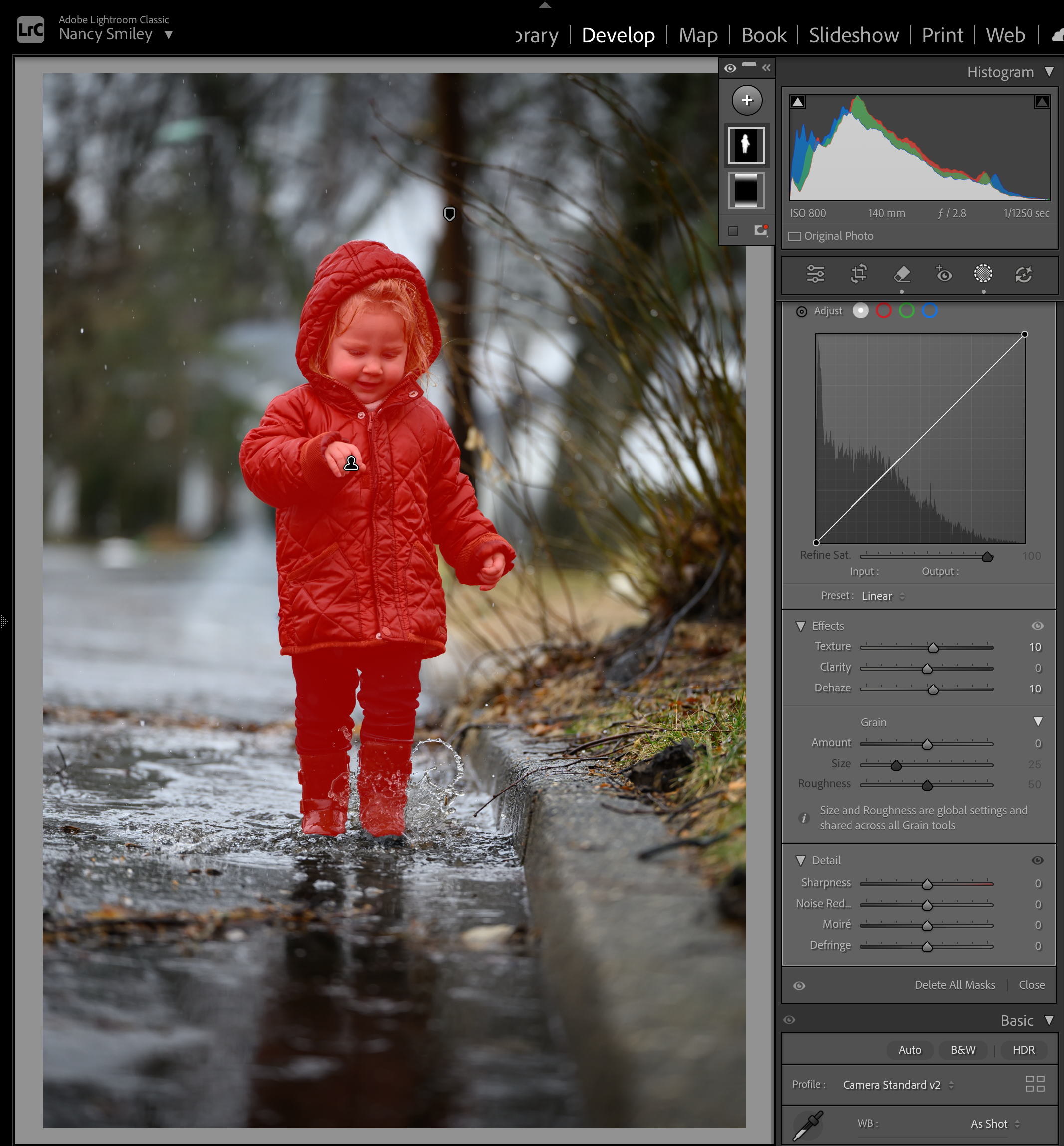 lightroom select subject mask editing