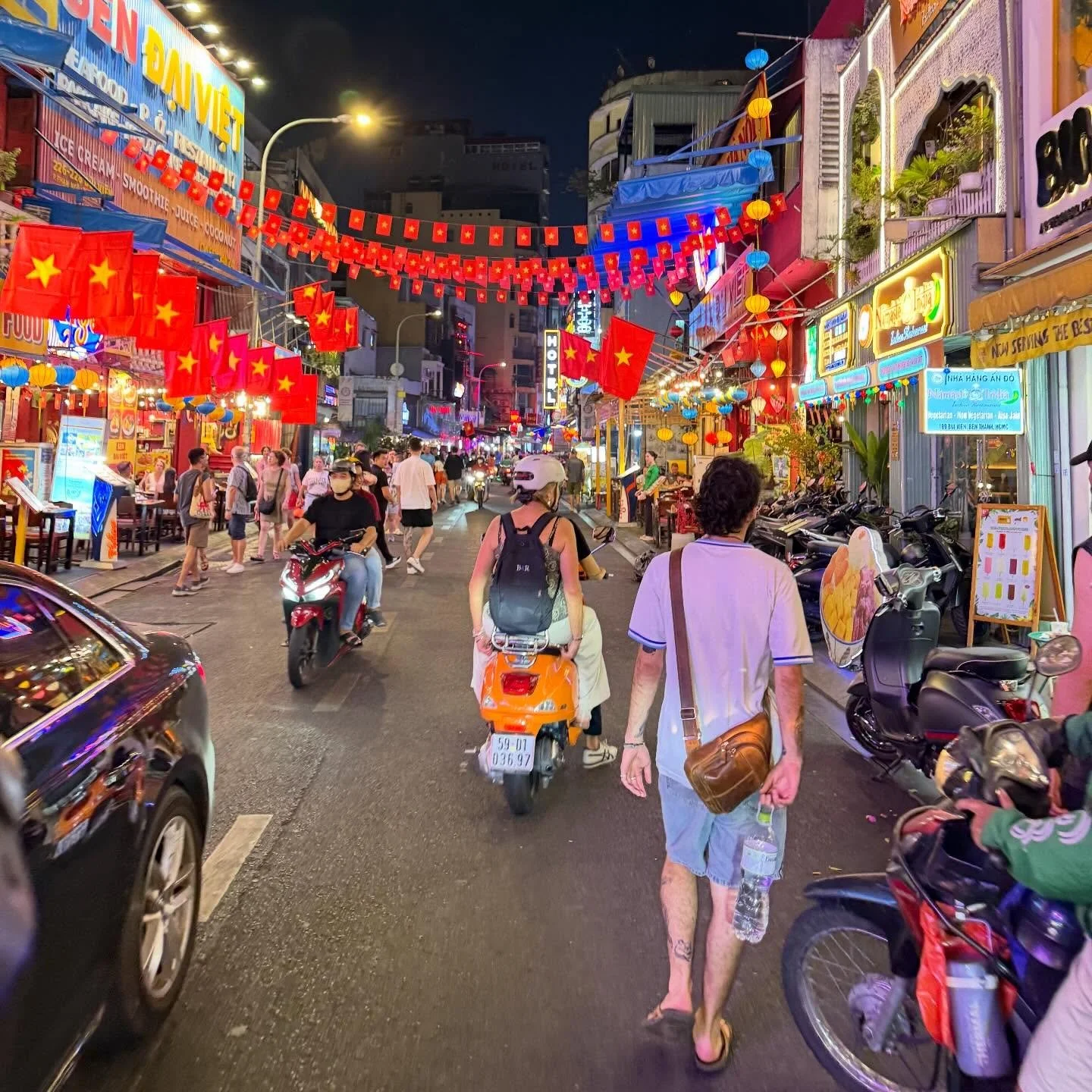 Ho Chi Minh City &mdash; such a fun, chaotic, and flavour-packed place to kick things off. Think busy markets, amazing street food, and something happening on every corner. 

We cruised along the Saigon River, checked out the Cu Chi Tunnels, and hopp