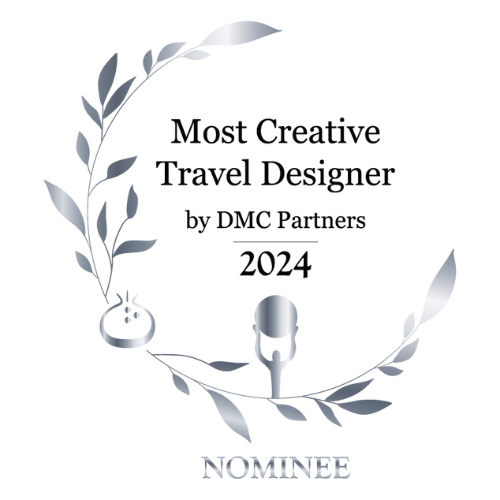A graphical representation of a travel and design process, featuring text and icons related to travel experience and design.