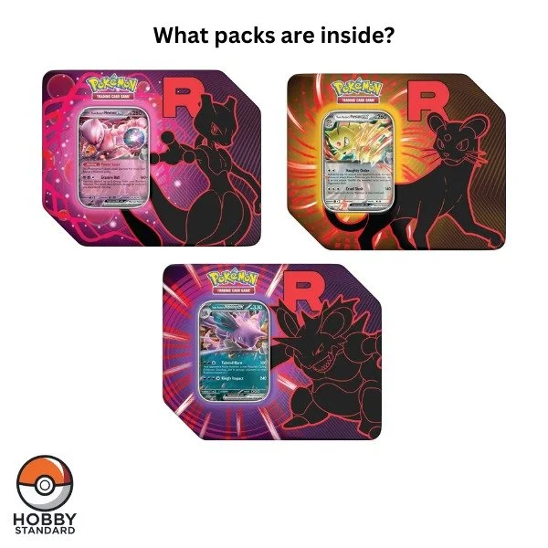 The Rocket Tins include 5 packs plus 1 promo

2x Journey Together
3x Destined Rivals
