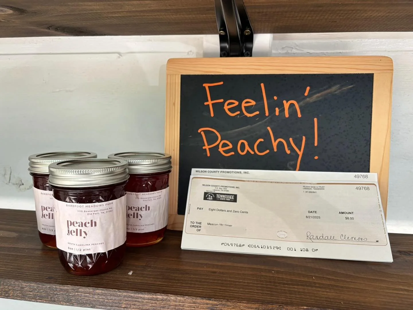 Our Peach Jelly got 3rd place at the TN State Fair!!!! 🍑 Made with Georgia peaches, it’s the best addition to biscuits or on a PB&J!
You can find it at our farm stand for only $5.
#peaches #peachjelly #statefair #tnstatefair #thirdplace