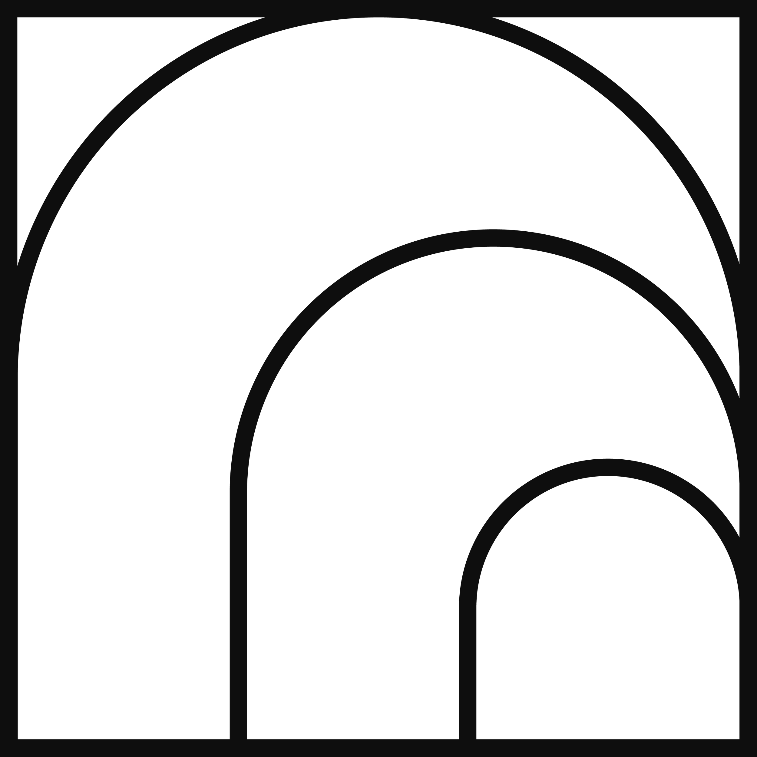 Geometric drawing of two overlapping circles