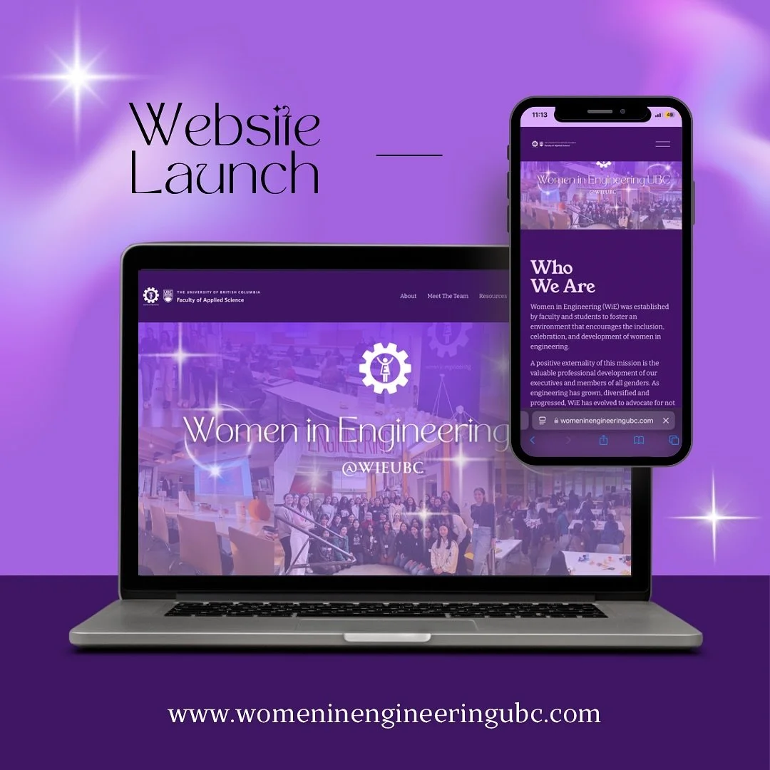 💜✨ BIG NEWS&mdash;Women in Engineering UBC just launched our brand-new website! 🎉

Find out who we are, meet the team, and access tons of resources&mdash;all in one place. Oh, and did we mention? A blog is coming soon 👀💡 Stay tuned!

Check it out