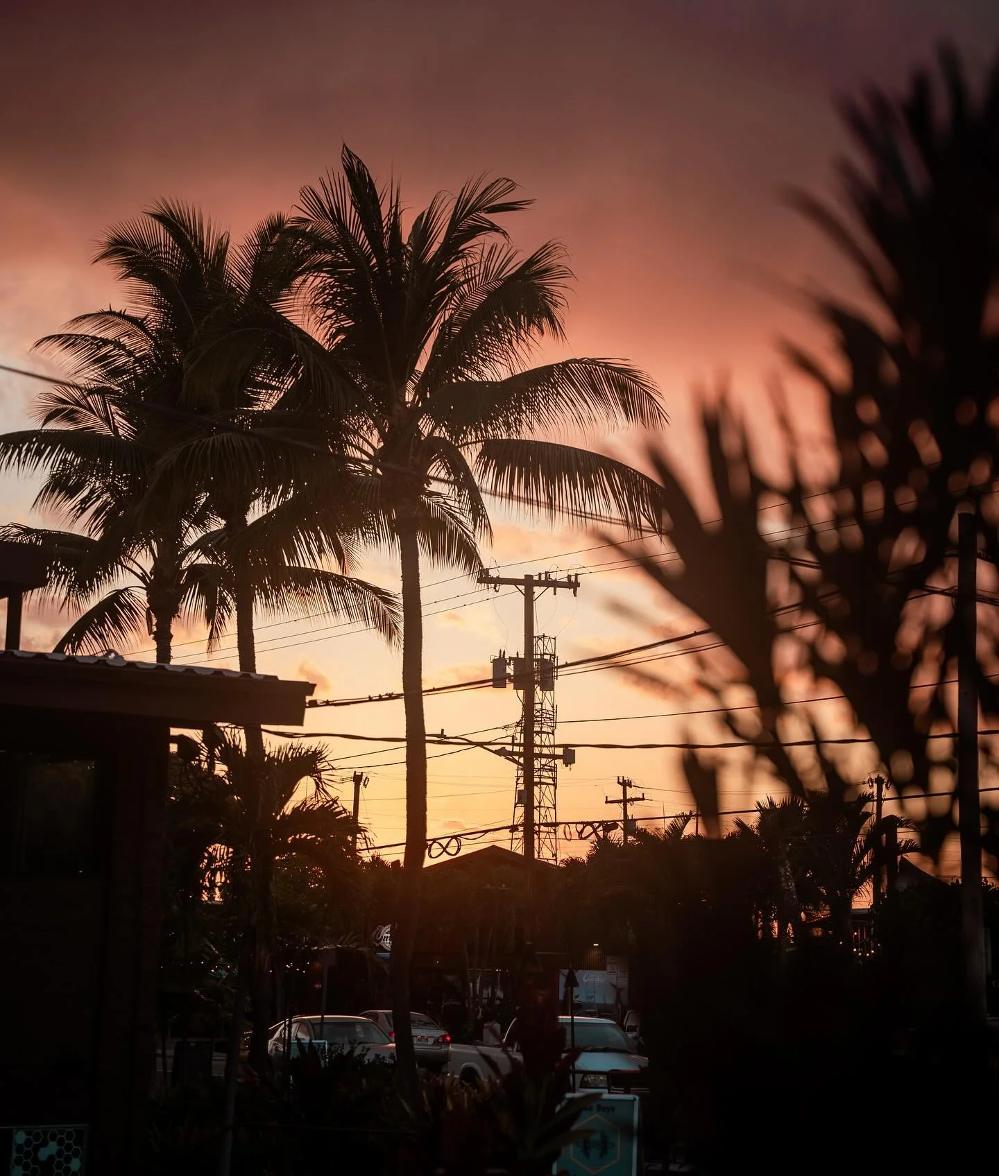 sunset in hawaii