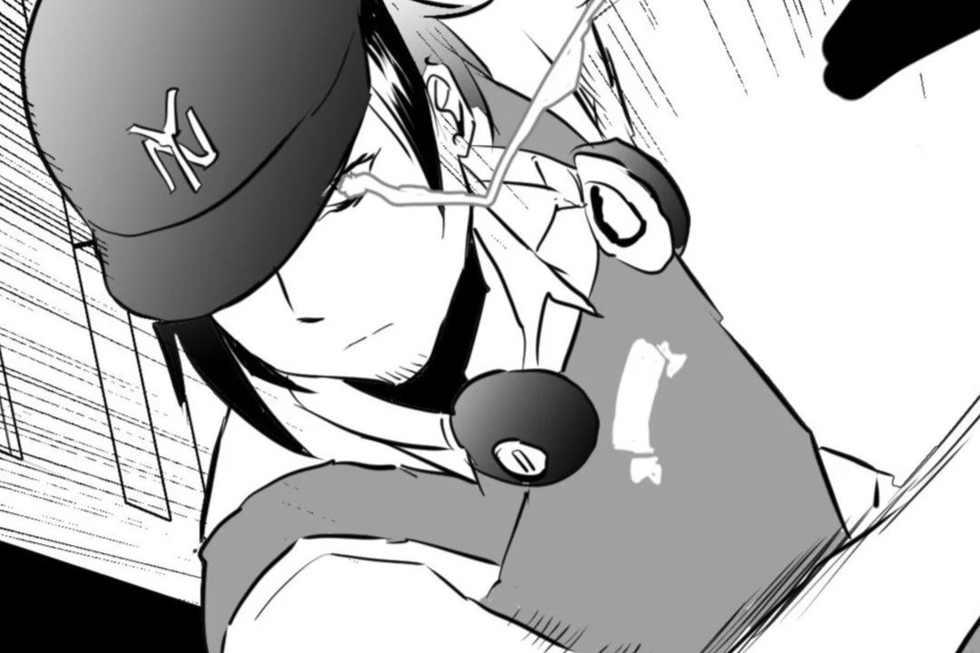 Hiro using his Retail Art skill, an energy beam emits from his eyes