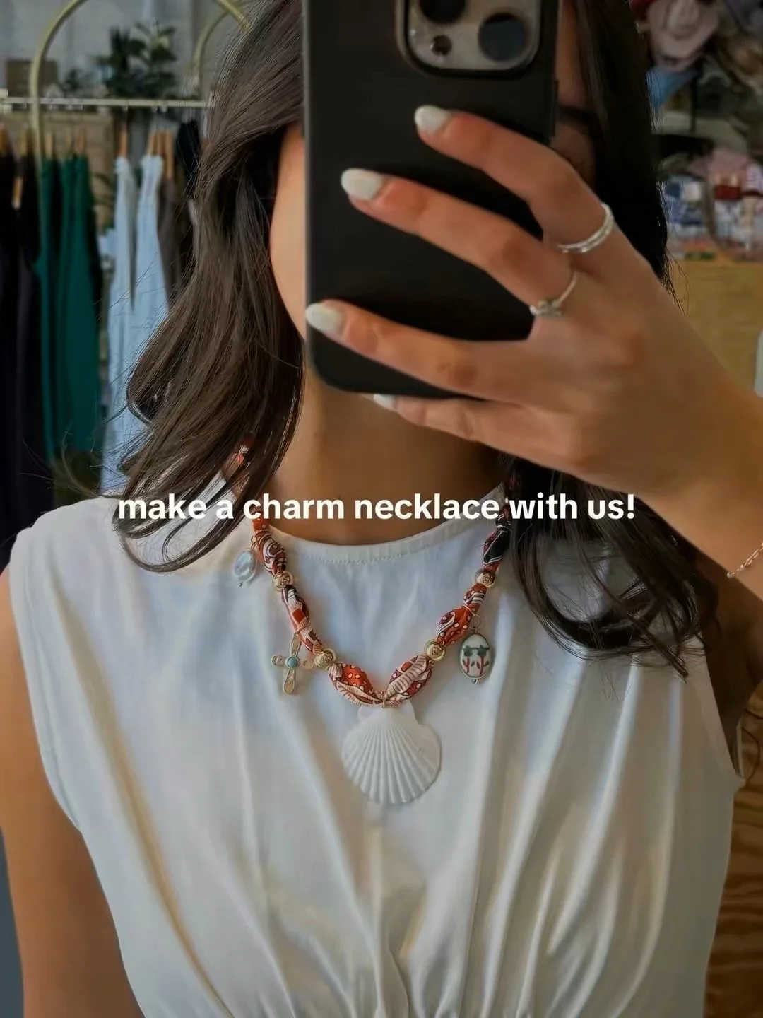 Pick it. Build it. Wear it. ✨

Our new Bandana Charm Necklaces are the perfect mix of western, boho, and completely YOU.

Choose your bandana, pile on the charms, and create a statement piece no one else will have.

Warning: You may become addicted t