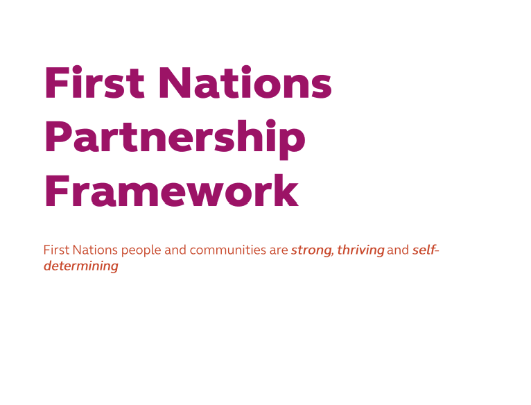 First Nations Partnership Framework 