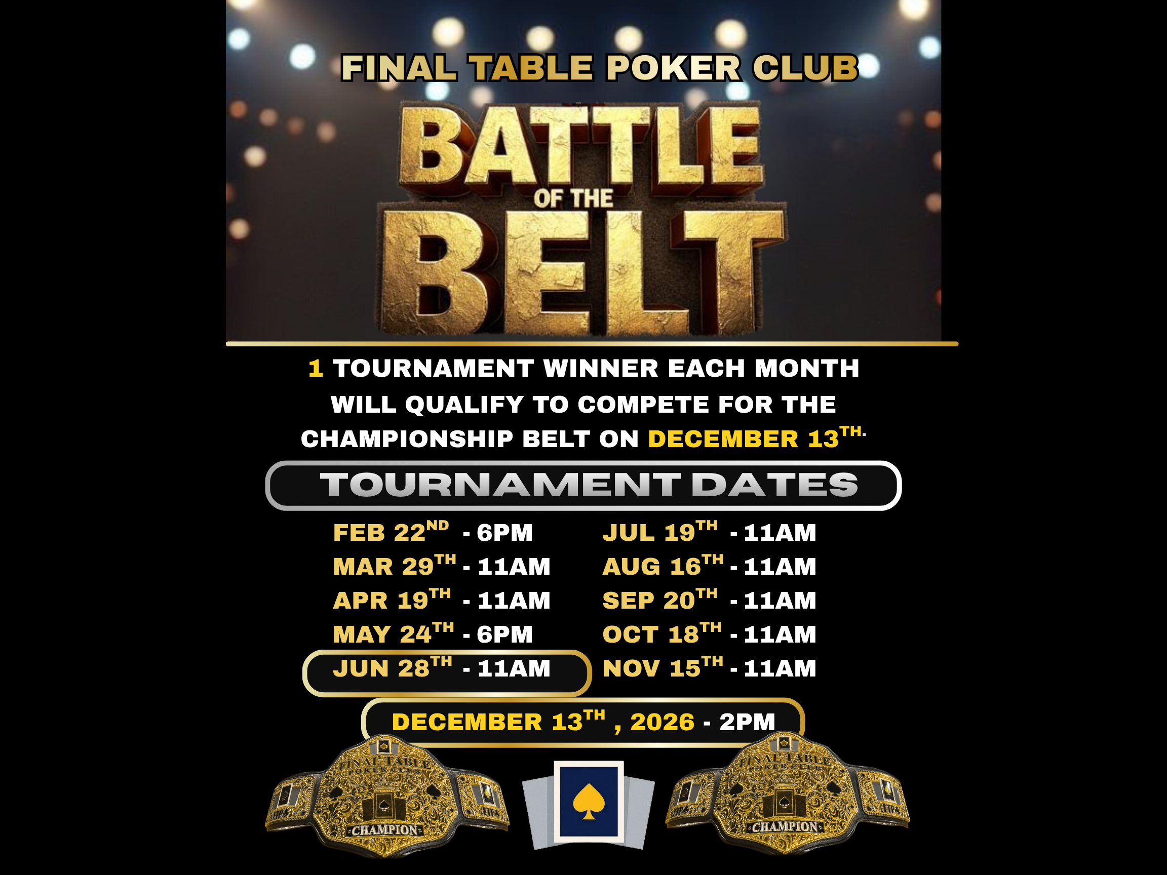 Battle of the Belt - Sunday 11 AM