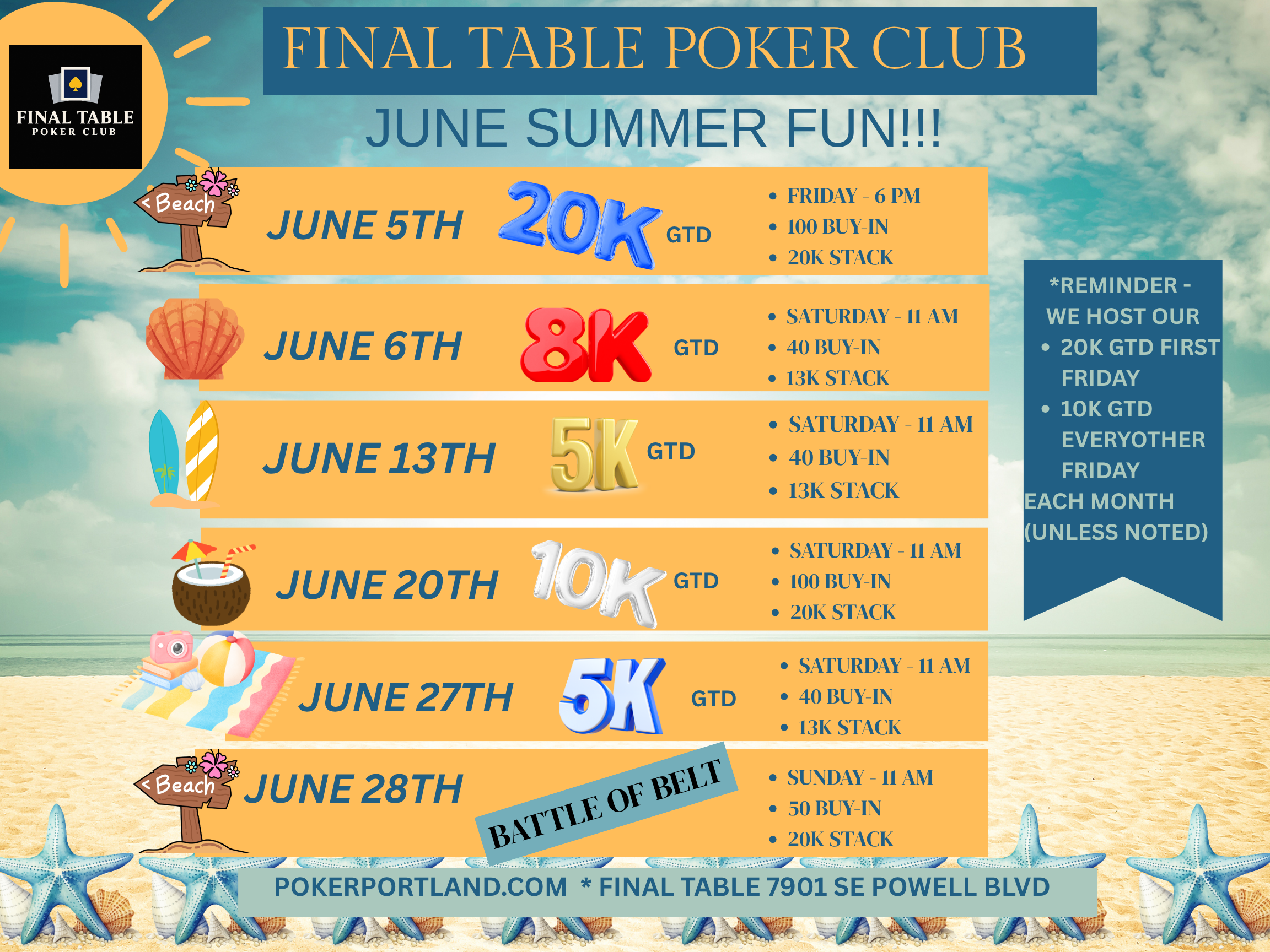 5k GTD- Saturday 11 AM