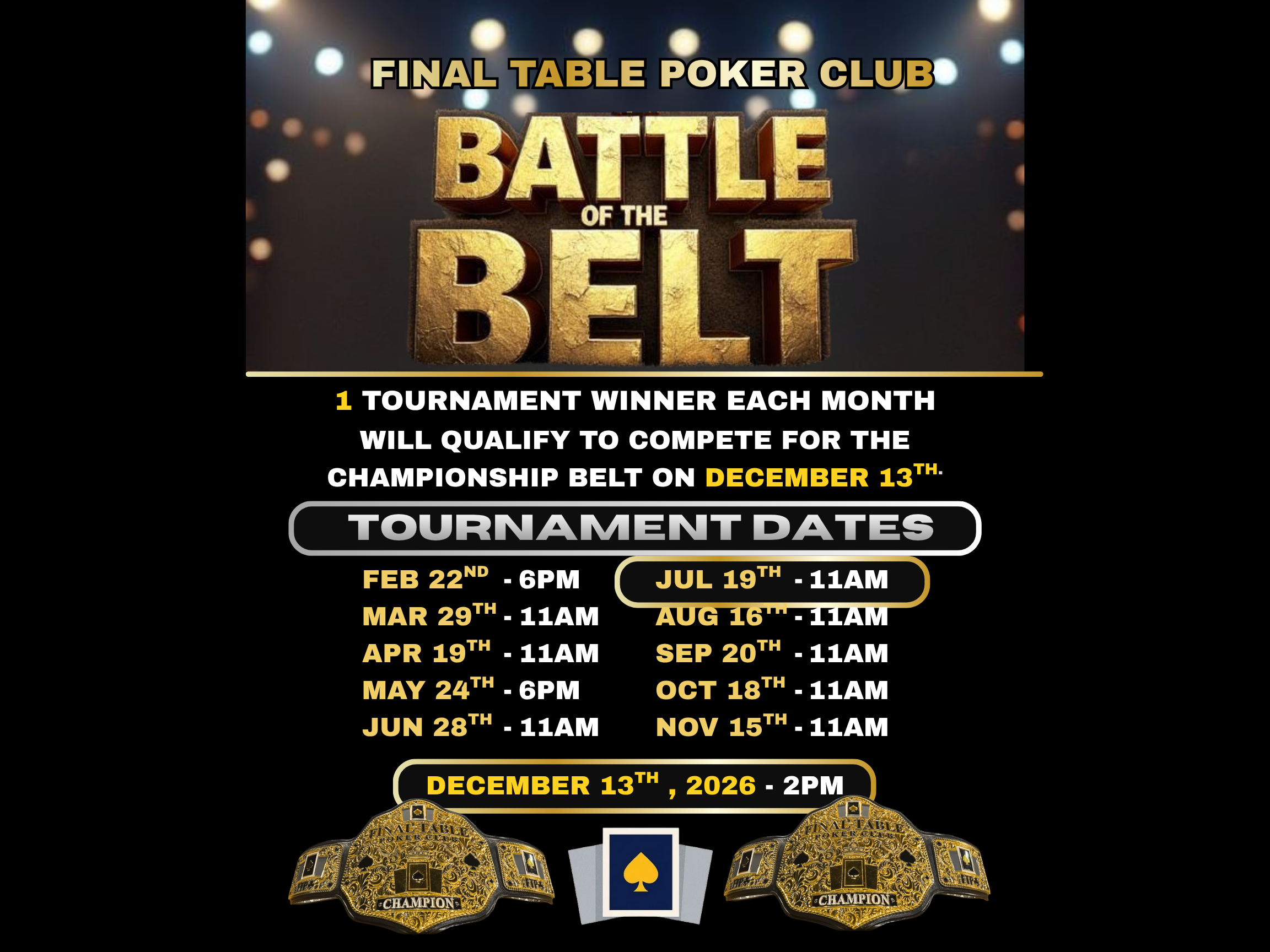 Battle of the Belt - Sunday 11 AM 