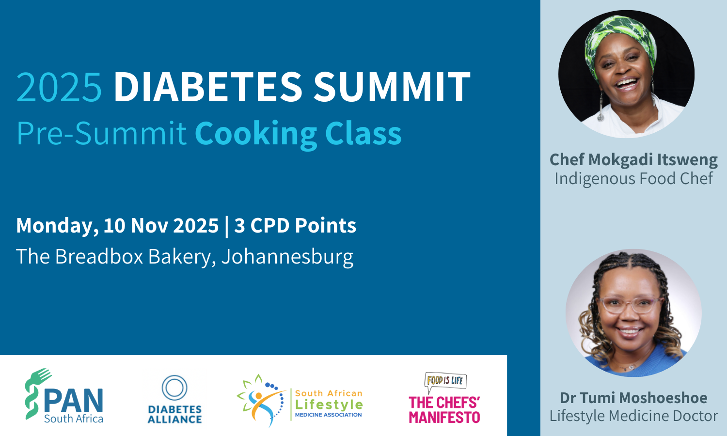 Learn how to make healthy eating delicious with leading chefs and doctors at the Diabetes Summit. 