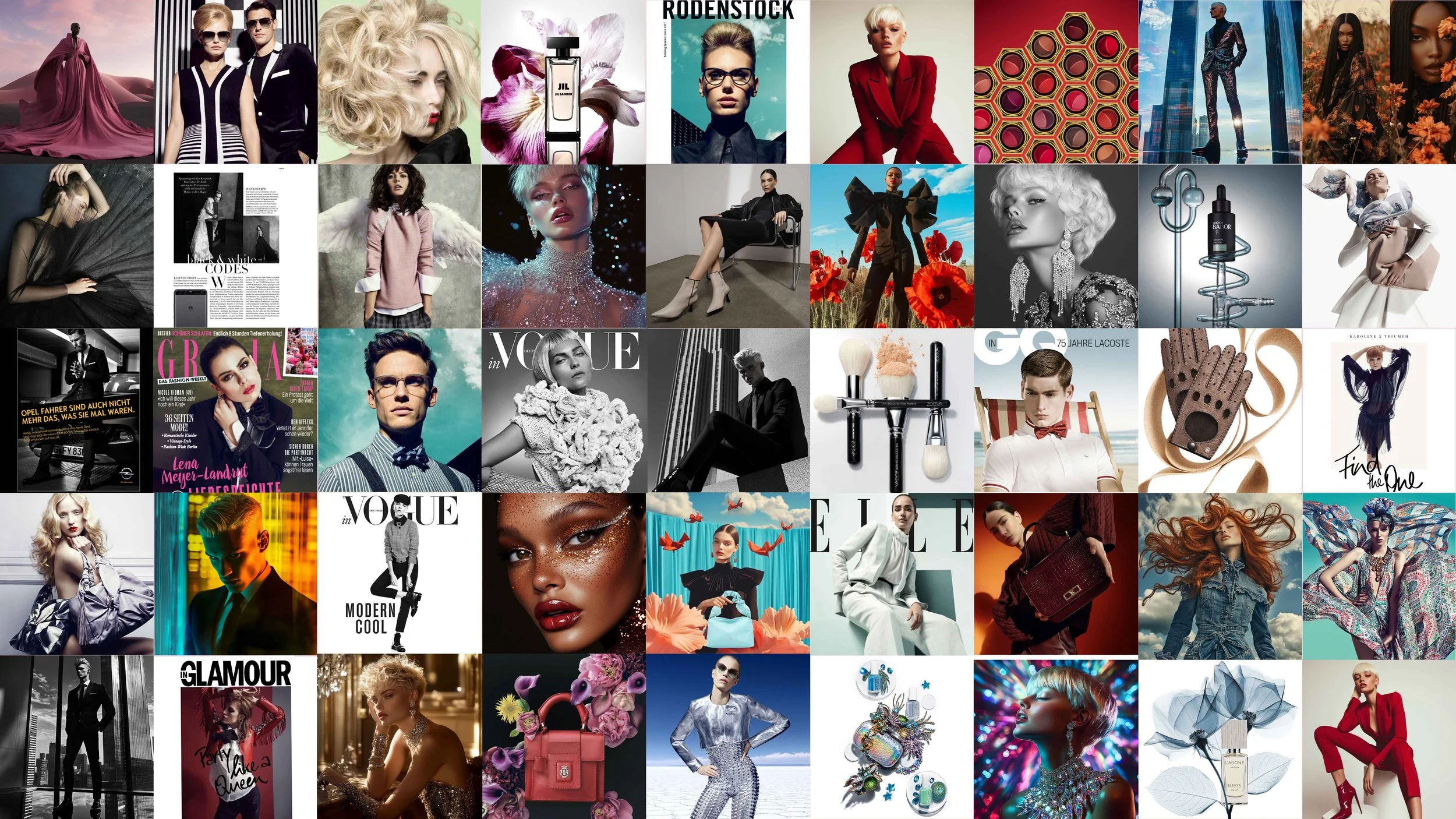 Evergreen-Übersicht von imagespy – Highlight-Projekte und Arbeiten aus verschiedenen Jahren, visuell als Kollage zusammengefasst.