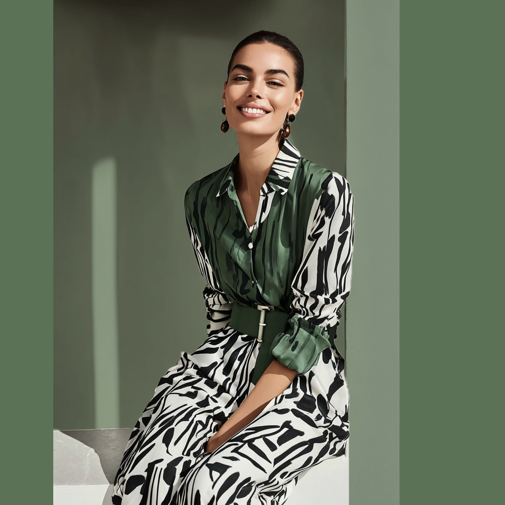 KI-basierte Content-Produktion von imagespy: Die Transformation eines Product-Flatlays in ein professionelles Kampagnenmotiv mit Model und Architektur-Setting durch das AI-Tool Nani.