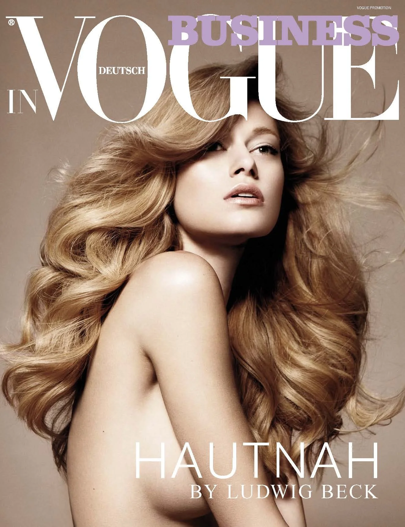 Cover-Motiv der VOGUE Business Promotion für Ludwig Beck unter dem Titel "Hautnah", umgesetzt von imagespy.