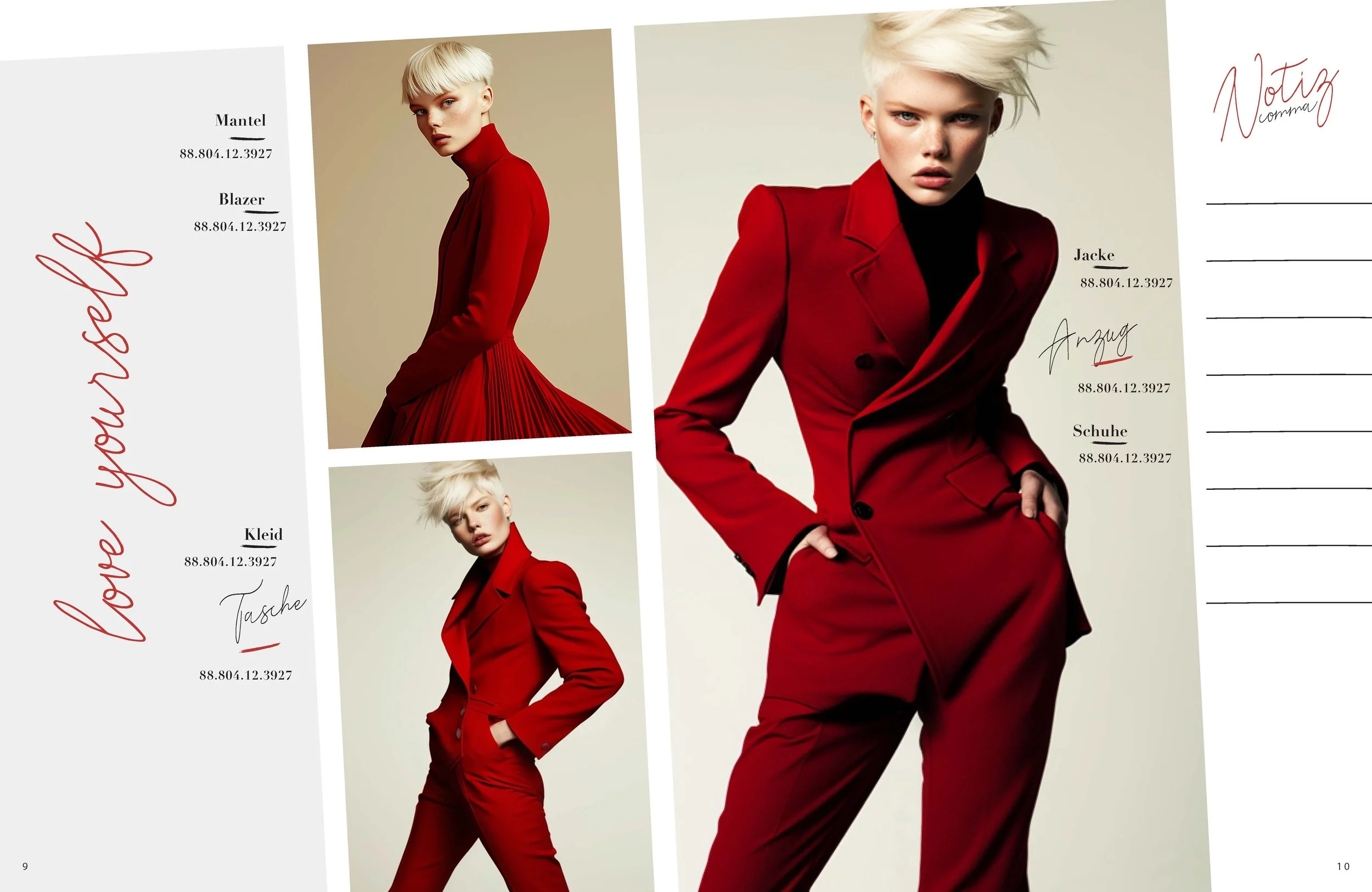 Seite 3 des comma Folders als Notizenseite für Ideen und Kommentare