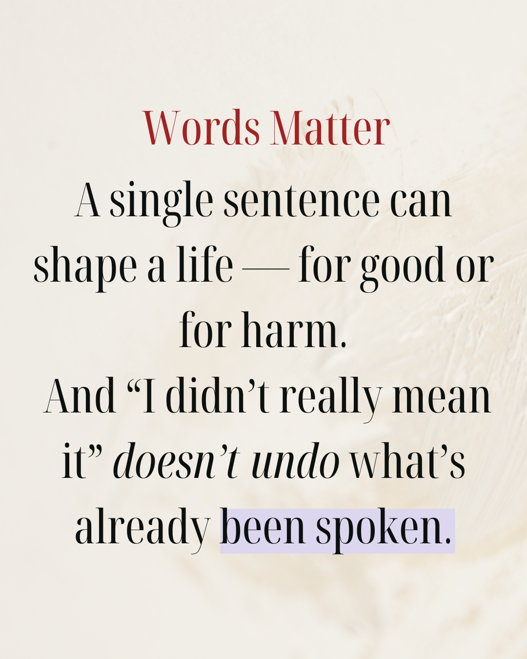 Words That Give Life