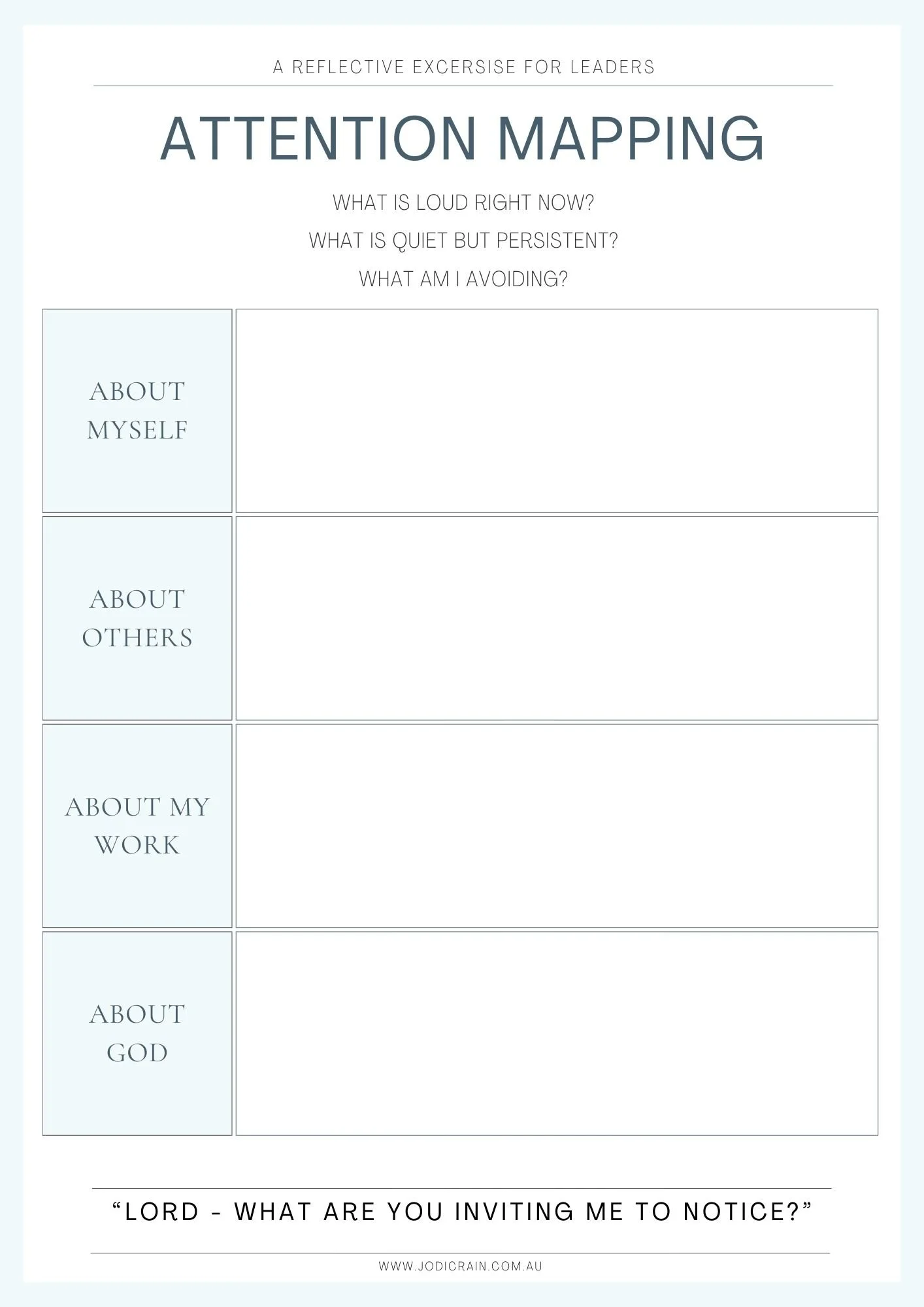 “What Is Asking for Your Attention Right Now?”