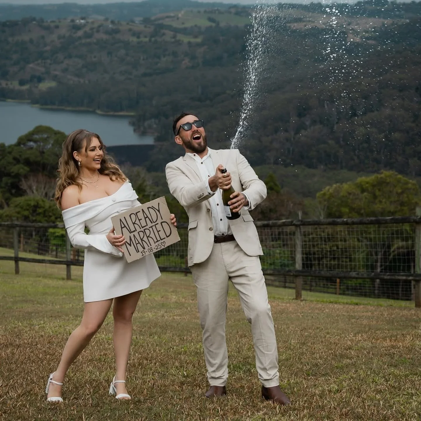 SURPRISE Elopement ✨ 

- HUGE CONGRATS. To Mads + Matt 🥂 💒 

It was an honour to be apart of your special day and to watch your love story over the years I&rsquo;ve known you. I can&rsquo;t think of a more deserving couple for a magical day and a s