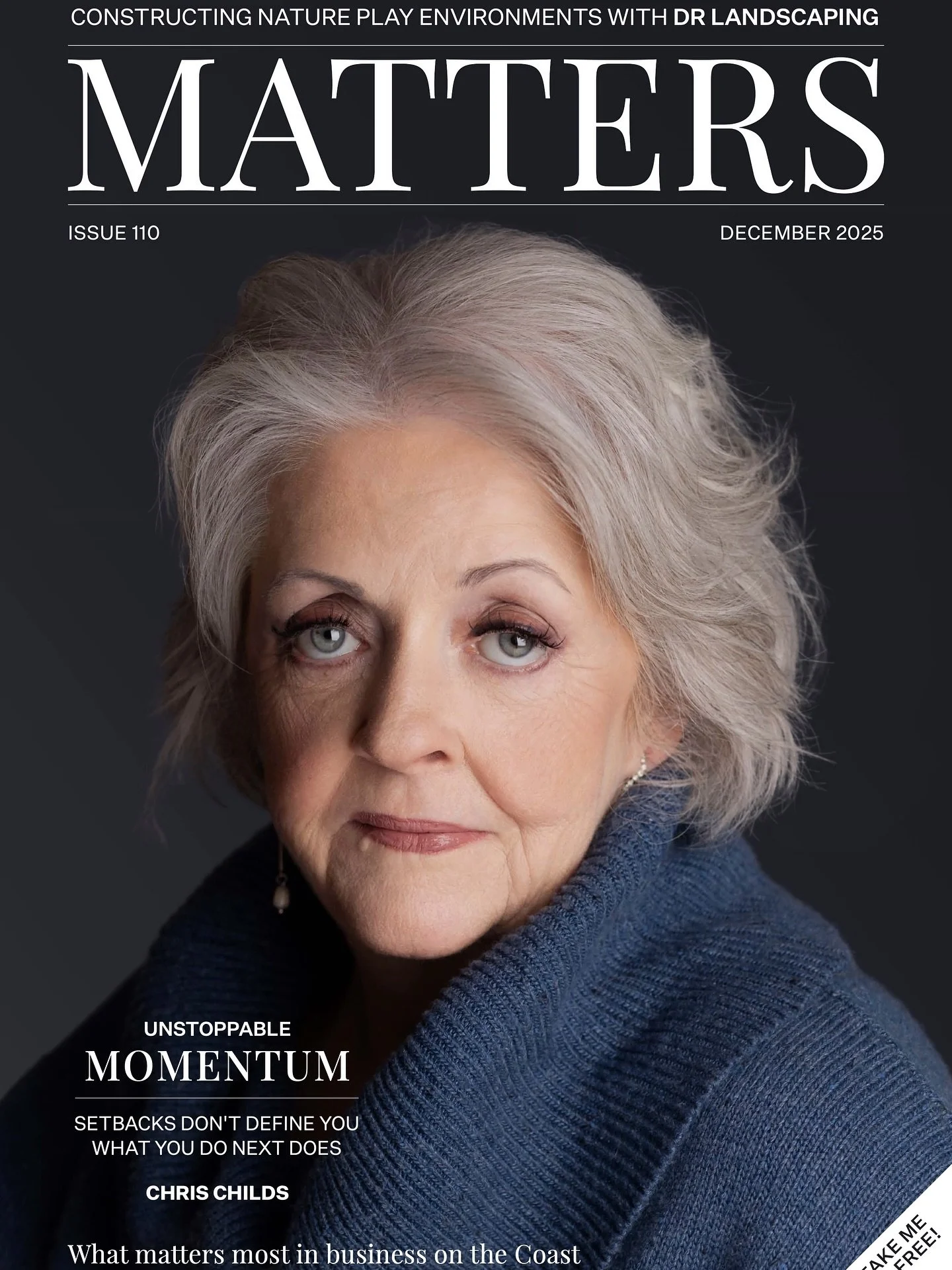 @issue #110 Momentum - @mattersmagazinesunshinecoast out now. 

Featuring Chris Childs @sagelifecoach and Dave and the team @drlandscaping_sunshinecoast 
@justina_simone 
@drsharihalllife