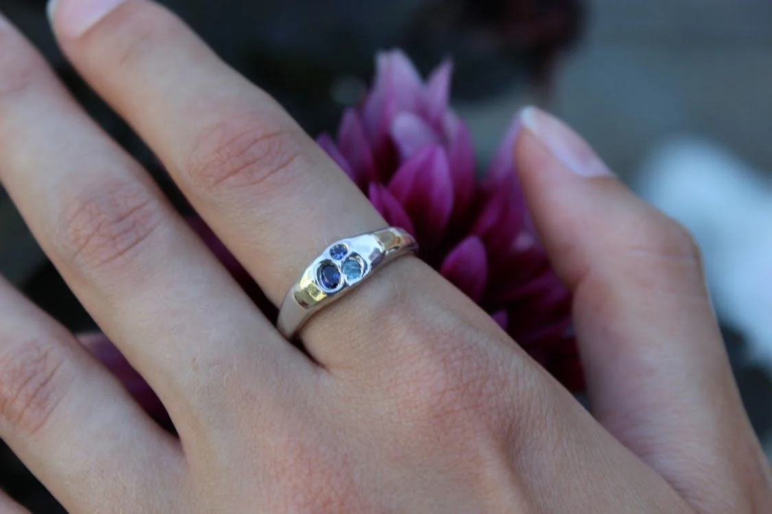 Blue Mood Ring - Size Q 1/2