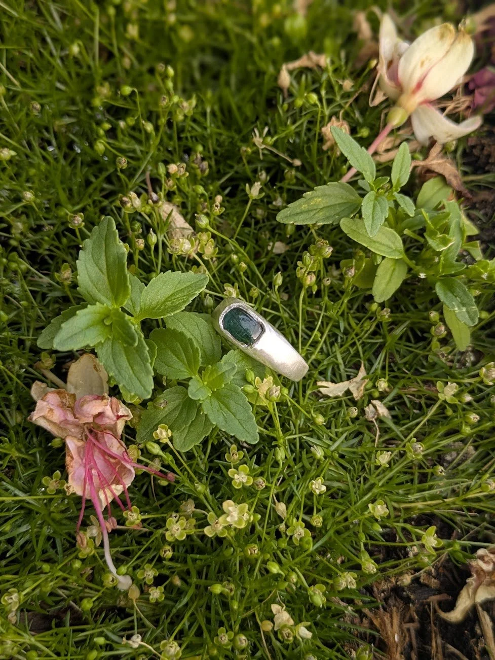 Ocean Tourmaline Ring - Size L 1/2