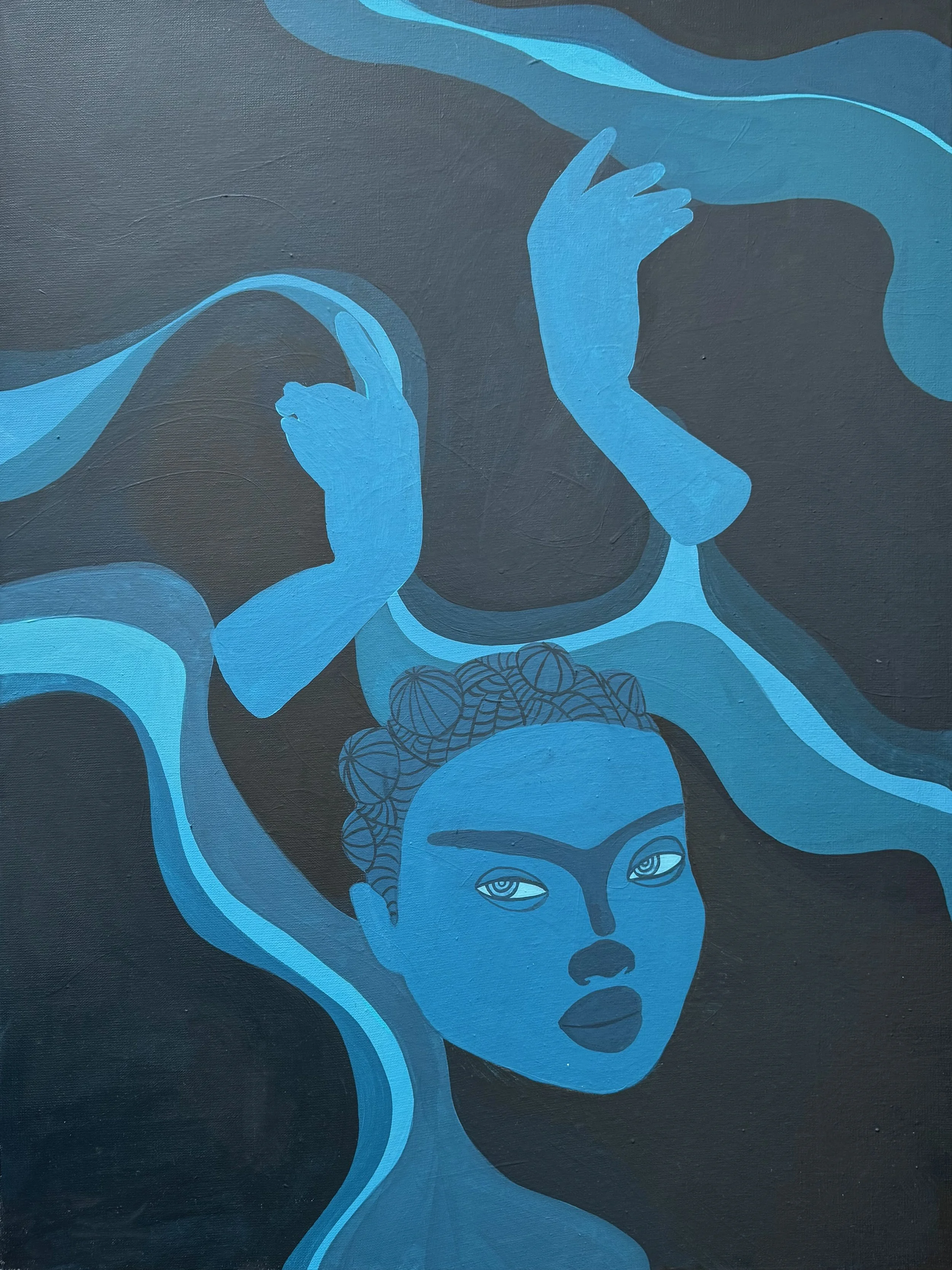  Under The Night Sky   
Acrylic on canvas  
60 x 80 cm