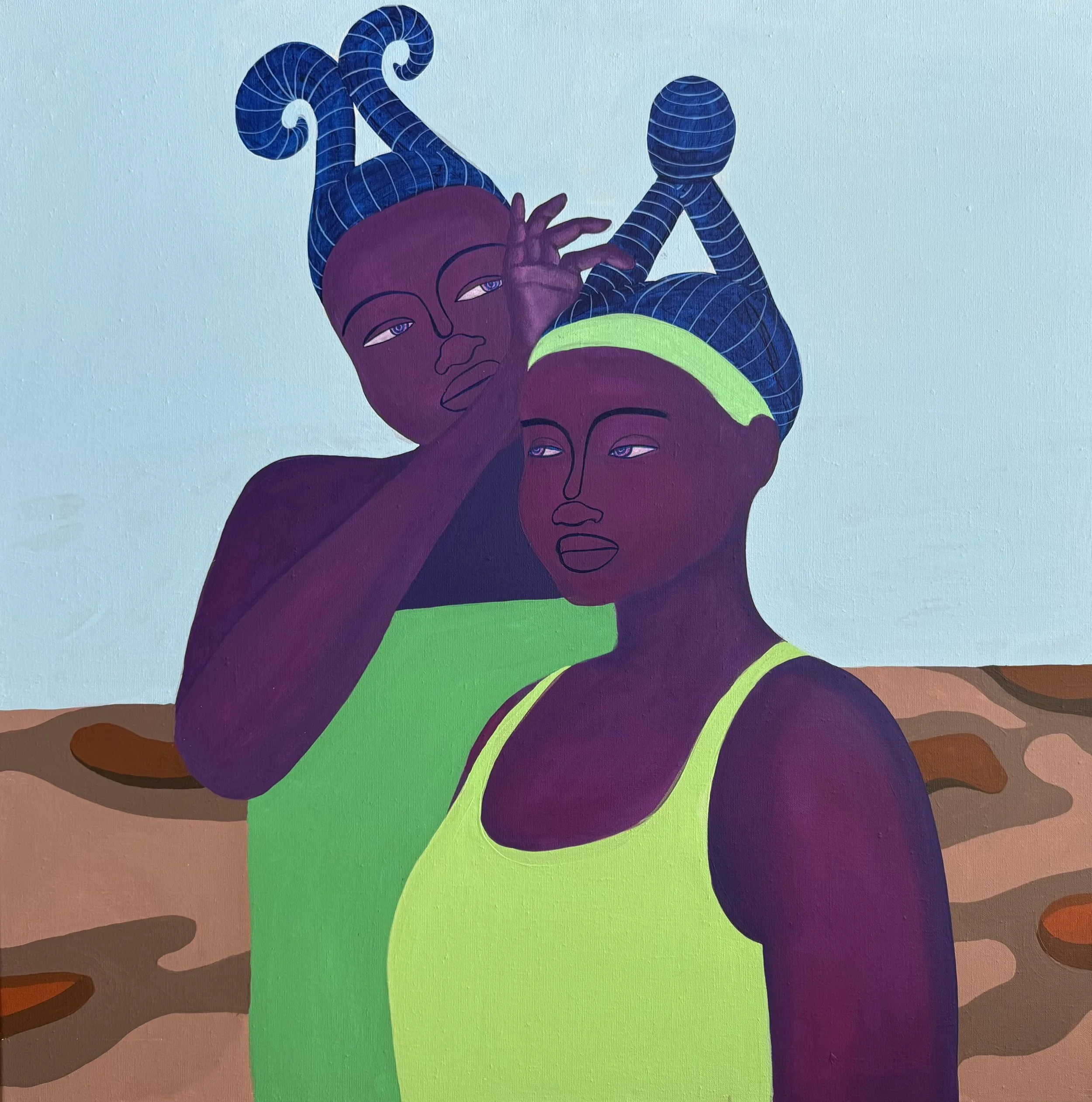  Ancestral Knowing   
Acrylic on canvas  
80 x 80 cm