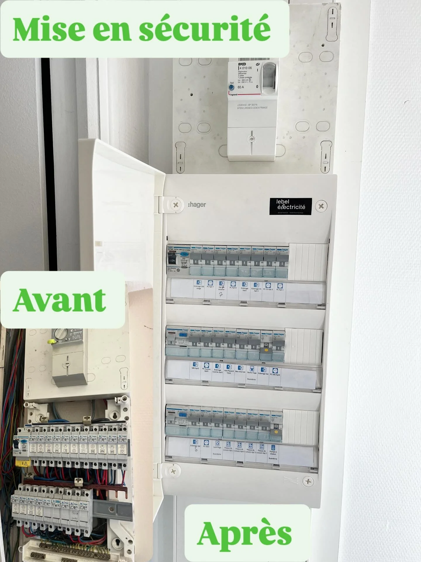 C&rsquo;est la rentr&eacute;e !! Livraison de 5 appartements meubl&eacute;s, c&ocirc;t&eacute; &eacute;lectricit&eacute; nous avons r&eacute;alis&eacute;:  la mise en s&eacute;curit&eacute; de l&rsquo;installation,
l&rsquo;ajout des lignes pour les n