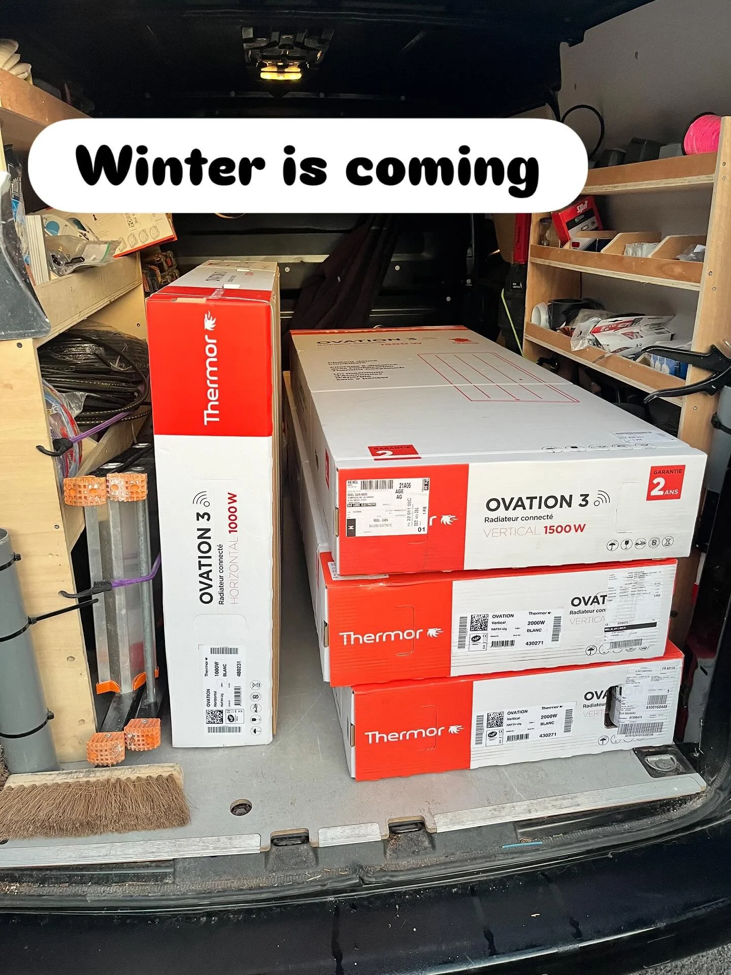 L&rsquo;hiver approche, les premi&egrave;res installations commencent, nous sommes &agrave; votre disposition pour vous conseiller pour vous apporter un meilleur confort et des &eacute;conomies d&rsquo;&eacute;nergie.  #electricien #&eacute;conomie&e