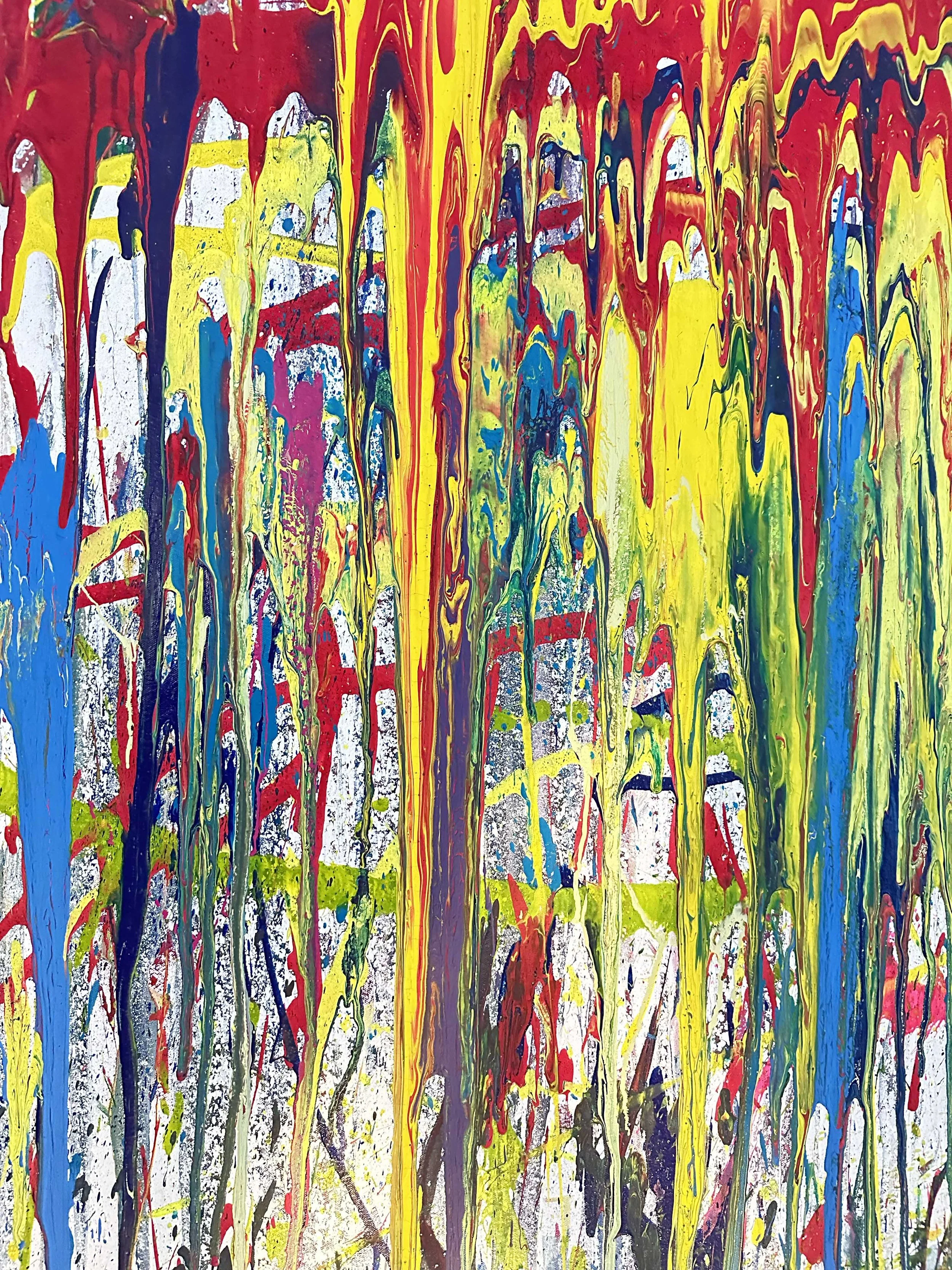 Abstraktes Bild mit verschwiedener Farben