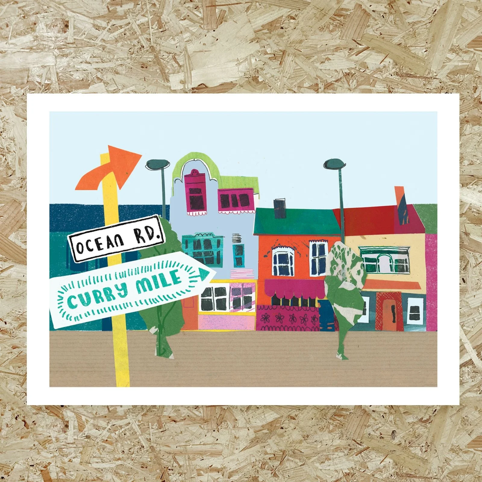 Curry Mile | Stories From Shields | Local Heroes x Wild North | A6 Postcard | A3 Print
