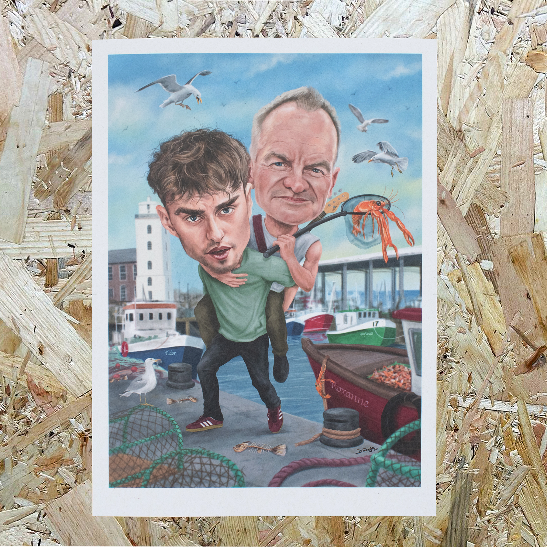 Sam & Sting | A6 Postcard