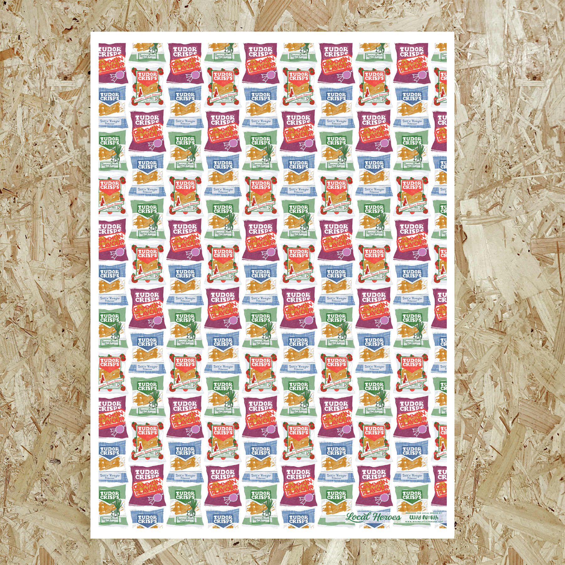 Tudor Crisps | Local Heroes x Wild North | A6 Postcard