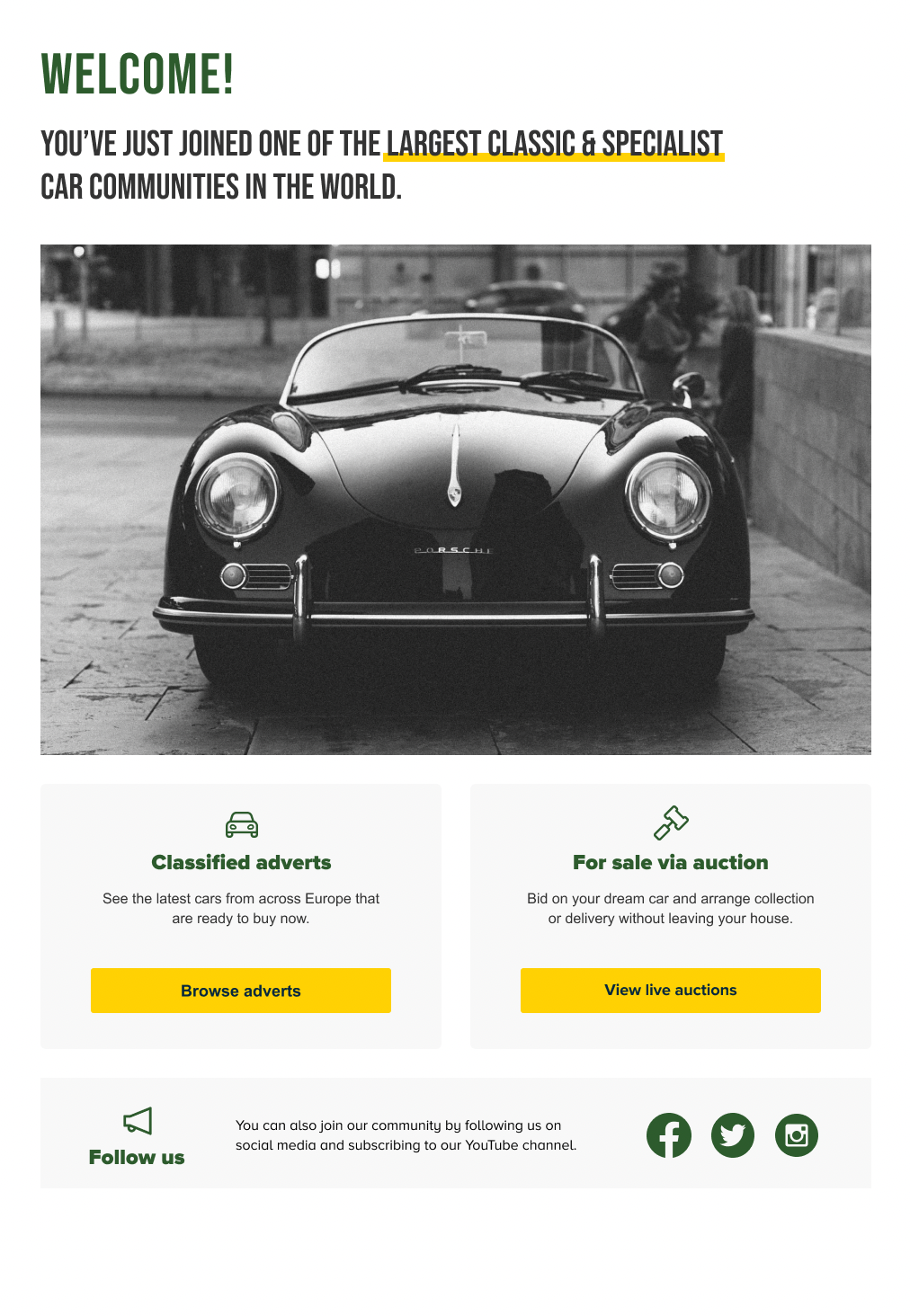 Email sign up sequences