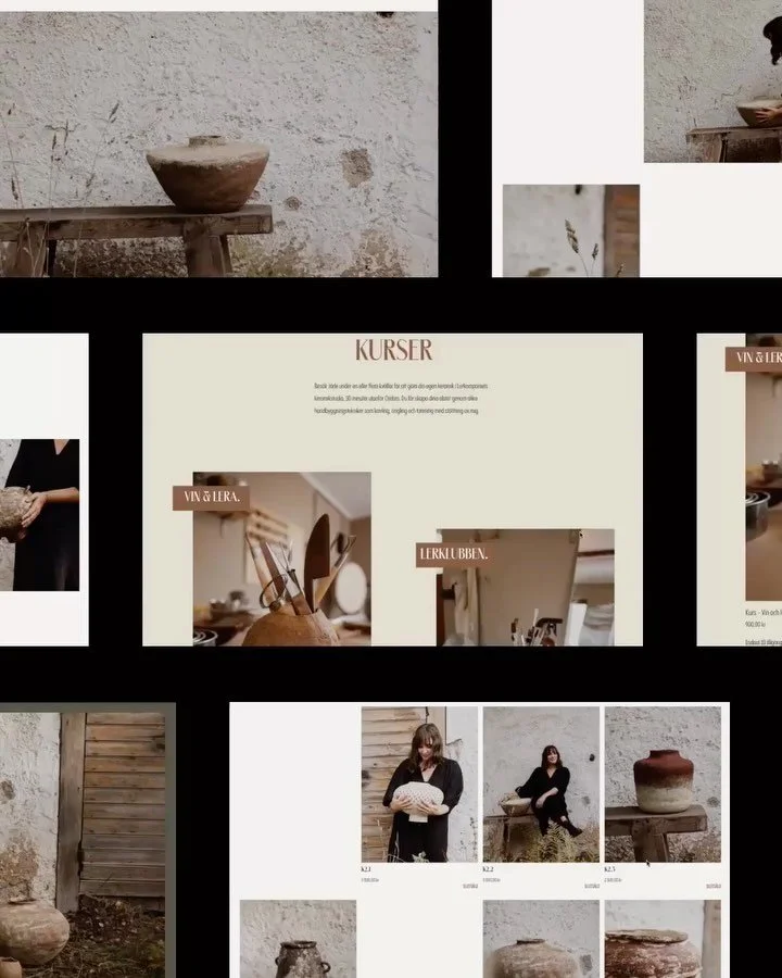 Nytt webbprojekt live! 🌿
Studio Roscoe &auml;r stolt &ouml;ver att presentera Studio Lerkompaniets nya hemsida och online butik, d&auml;r tradition m&ouml;ter modern design. Vi skapade en plattform som framh&auml;ver de handgjorda keramikkollektione