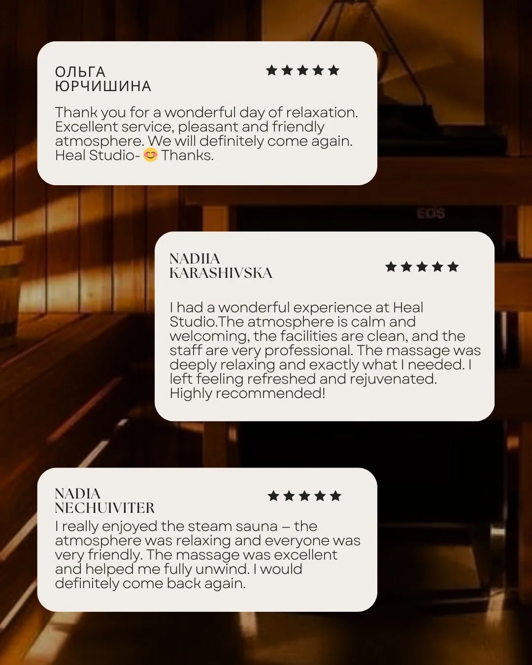 Recovery is better when it&rsquo;s shared. ♨️✨

This week we welcomed a beautiful group into Heal Studio for a sauna and massage experience focused on deep rest and well-being. A chance to slow down, breathe, and reconnect, allowing the body to relea