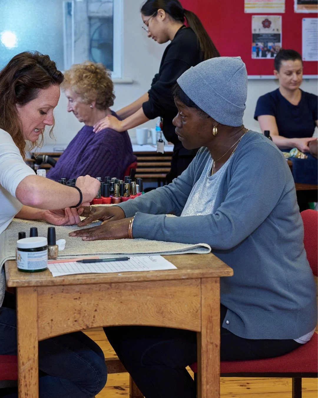 December was all about slowing down, connecting, and sharing a little self-care with our community. 💆&zwj;♀️✨
 
Connecting with people across the borough through head and shoulder massages, hand massages, and nail painting, giving everyone a moment 
