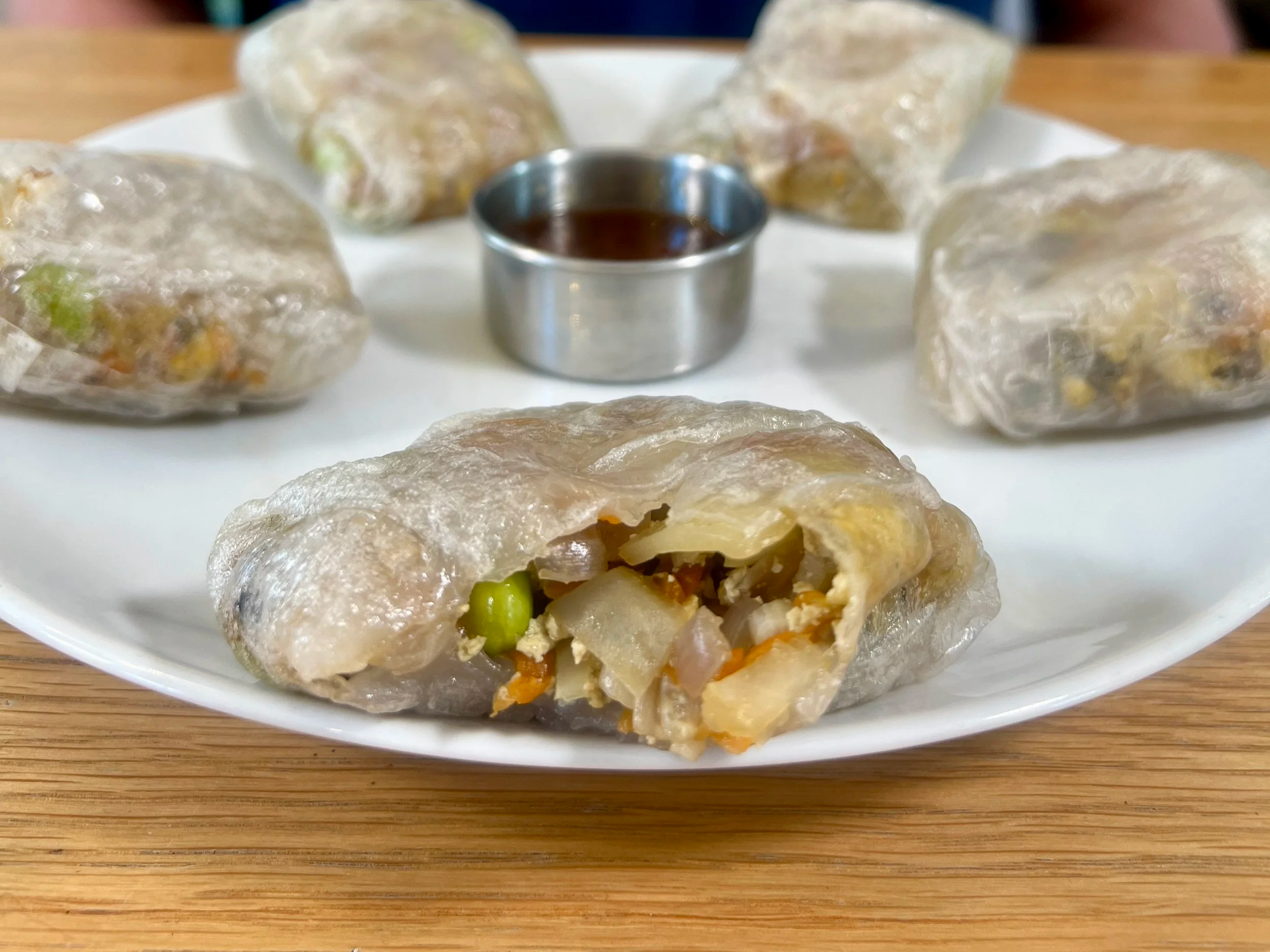 Ginger Tofu and Edamame Dumplings (with a Sticky Teriyaki Dip) 🥟