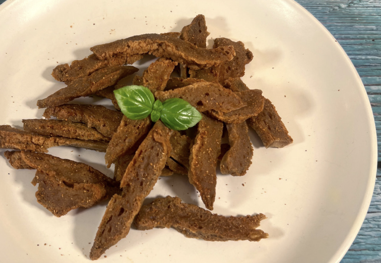High-protein seitan jerky