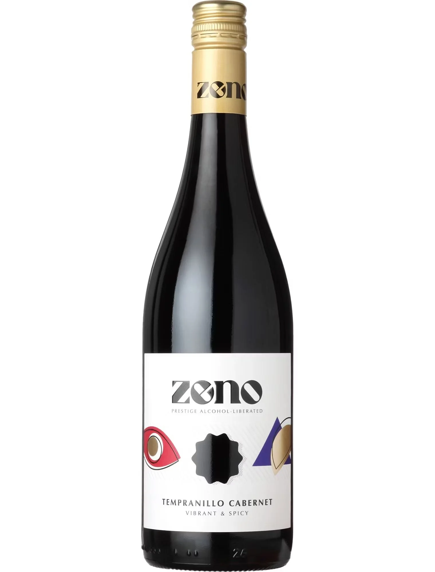 A bottle of Zeno non alcoholic wine