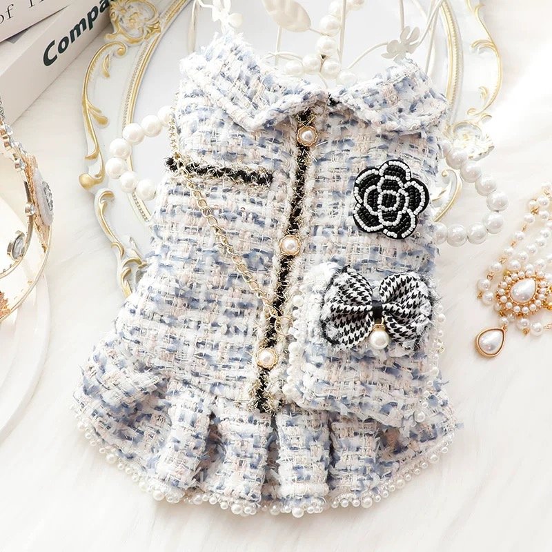 Chanel Style Pearl Skirt (with a Bow Bag)