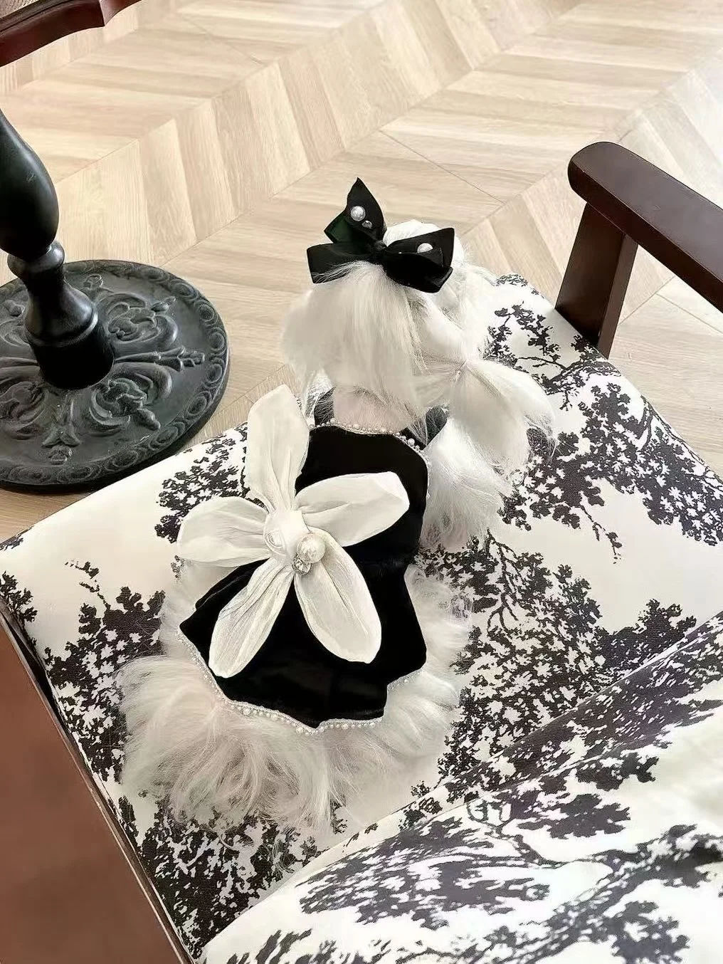 Pearl Bloom Tulle Dress