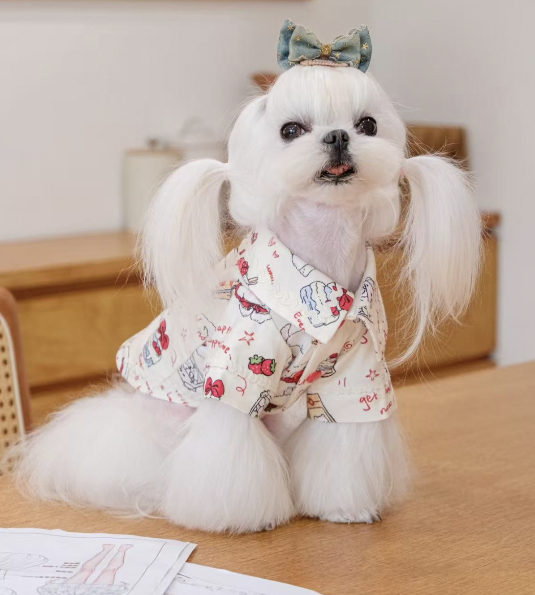 Berry Picnic Puppy Shirt