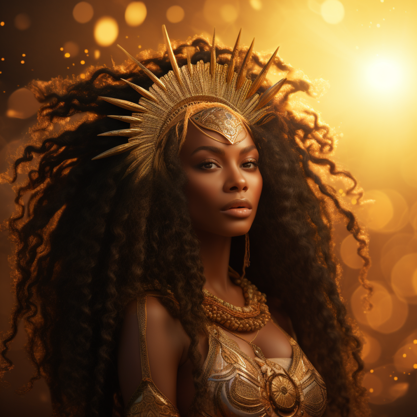 Une représentation artistique inspirée de l’énergie d’Oshun