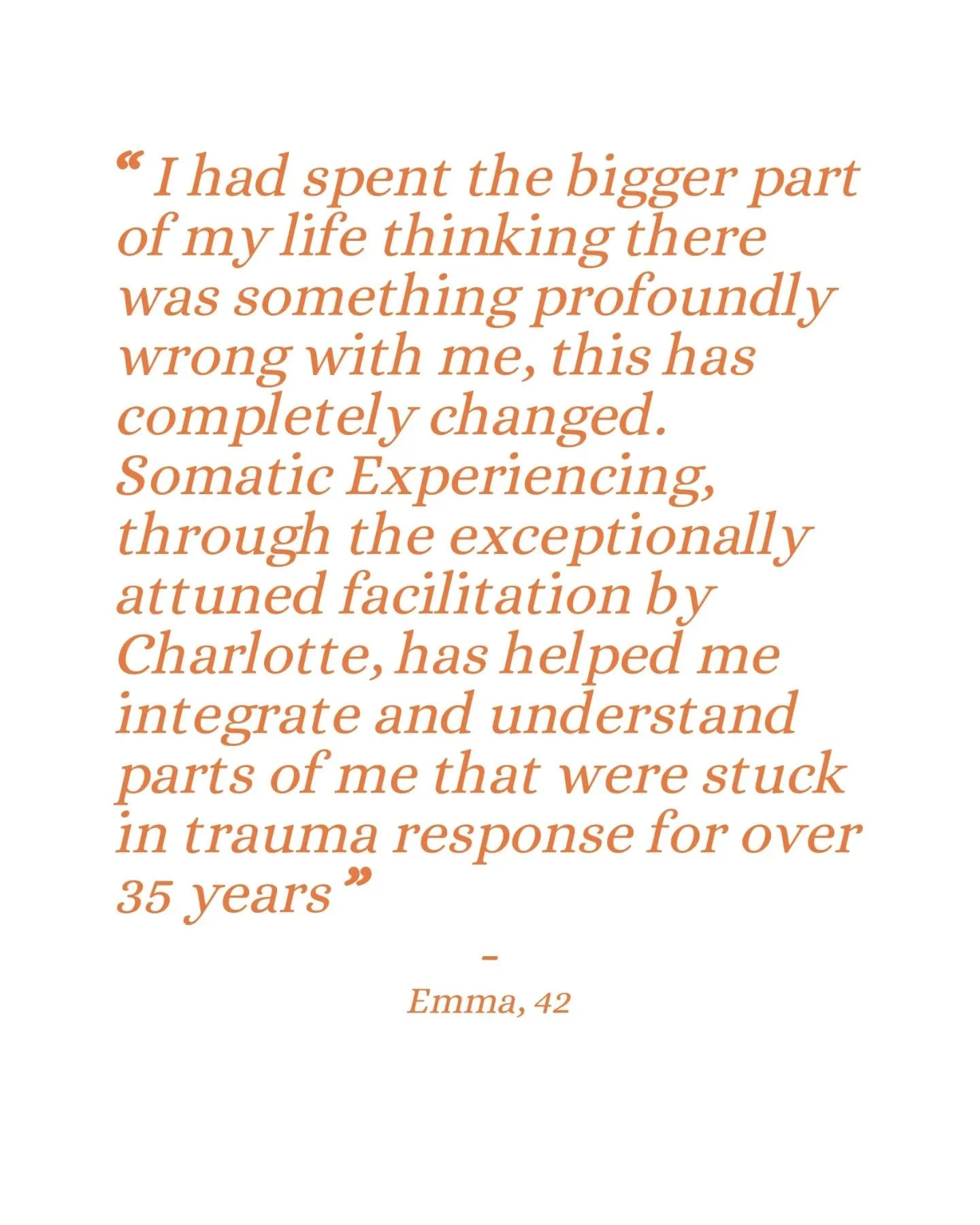 This reflection is from&nbsp;Emma, 42 (name changed for confidentiality), who is on a path of recovery from childhood trauma. Her words speak to what&rsquo;s possible when safety, attunement, and curiosity begin to replace self-blame and fear.

The p