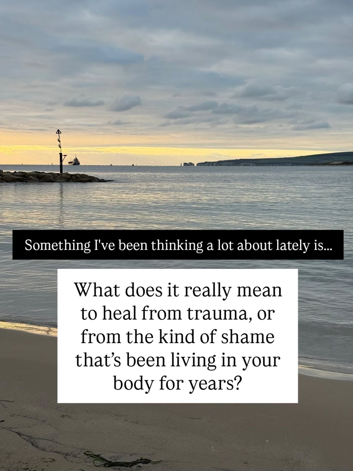 What's your experience? Id love to hear from you in the comments. 

Something I've been thinking about lately, and something I've learned along the way is that trauma and chronic shame don&rsquo;t simply disappear. But we can relate to our experience