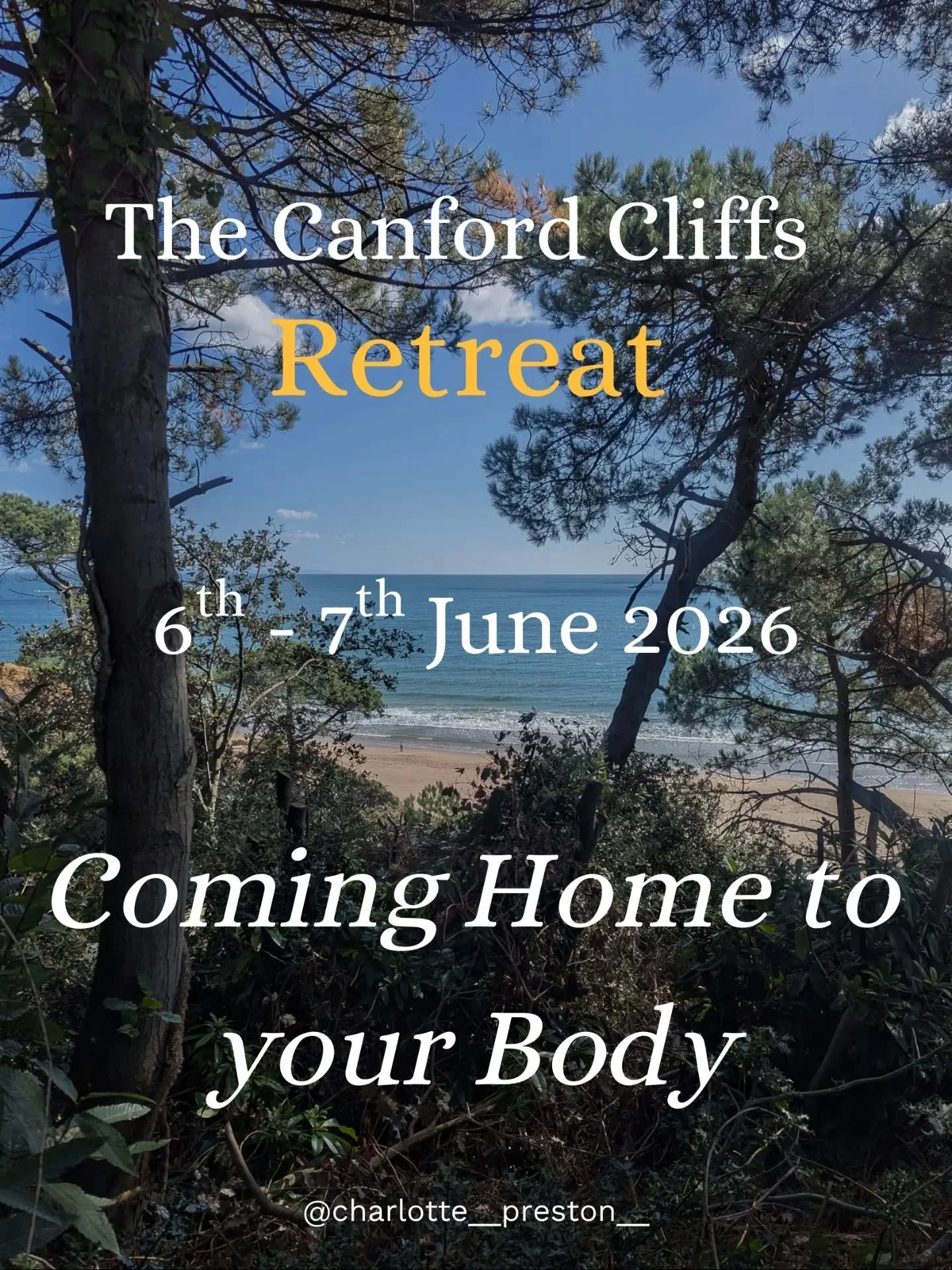 I&rsquo;m so excited to finally share this with you.

Are you feeling the call for a little adventure&hellip; just for yourself?

I often share photos from where I live here in Canford Cliffs, Dorset - the beach, the trees, the changing light - and p