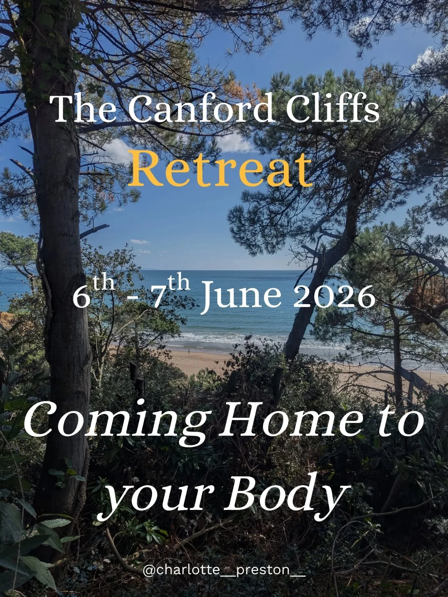 Join us on 6th - 7th June for this Somatic Experiencing informed retreat, held by @charlotte__preston__  at @sustudio.sandbanks 💙 

Today is the last day for earlybird pricing. 

See link in bio, send Charlotte a message with any questions or  to re