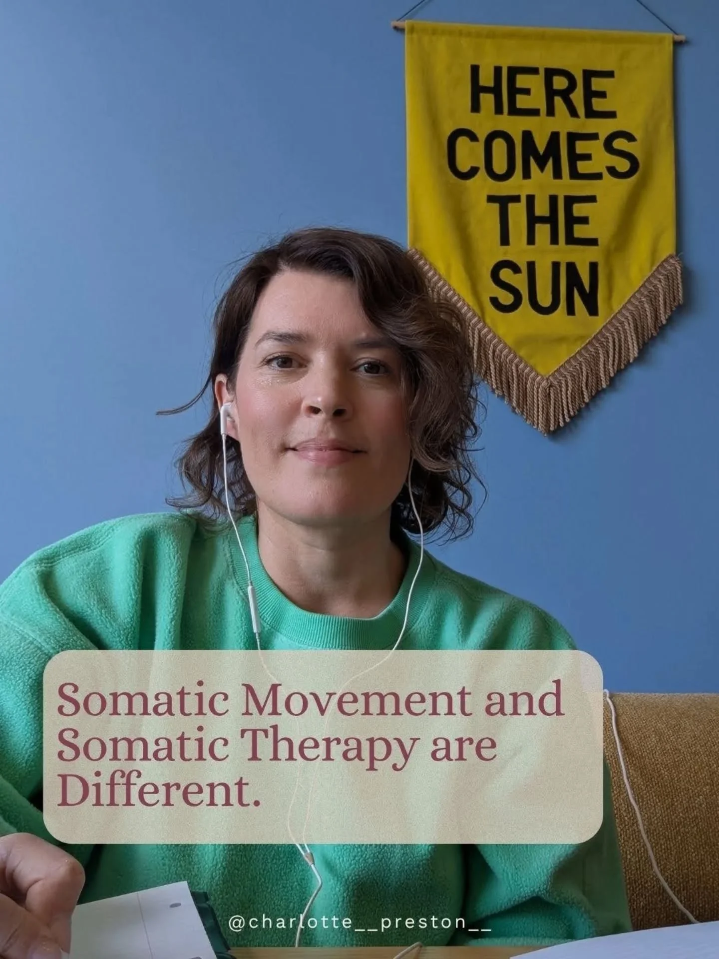 'Somatic' doesn't always mean the same as therapy. 

One of the things I hear a lot lately is:

&ldquo;What actually is somatic therapy?&rdquo;
And also&hellip;
&ldquo;Isn&rsquo;t all of this just nervous system exercises?&rdquo;

It gets really conf